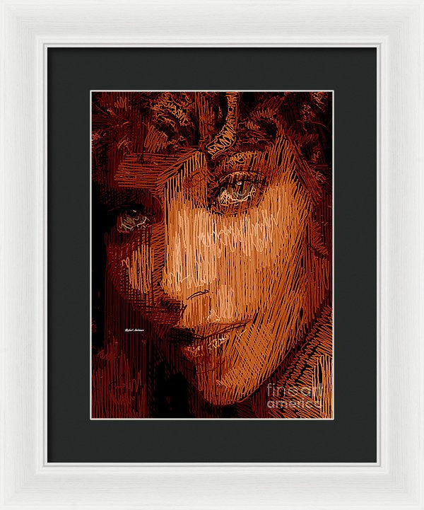 Framed Print - Studio Portrait In Pencil 62