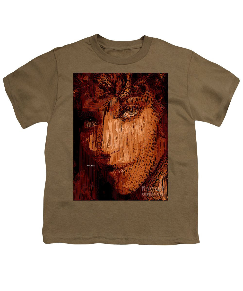 T-shirt pour jeunes - Portrait en studio au crayon 62