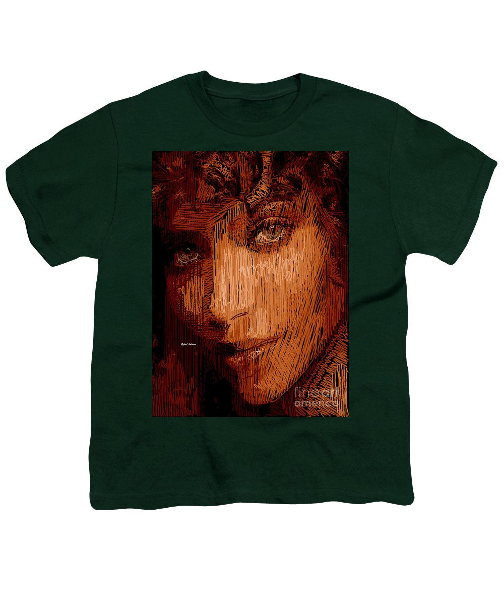 T-shirt pour jeunes - Portrait en studio au crayon 62