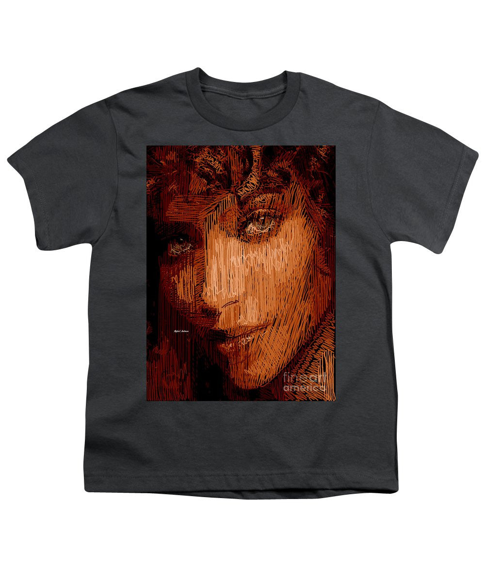 T-shirt pour jeunes - Portrait en studio au crayon 62