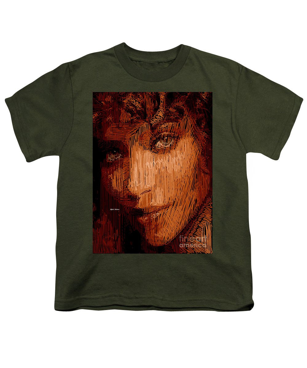 T-shirt pour jeunes - Portrait en studio au crayon 62