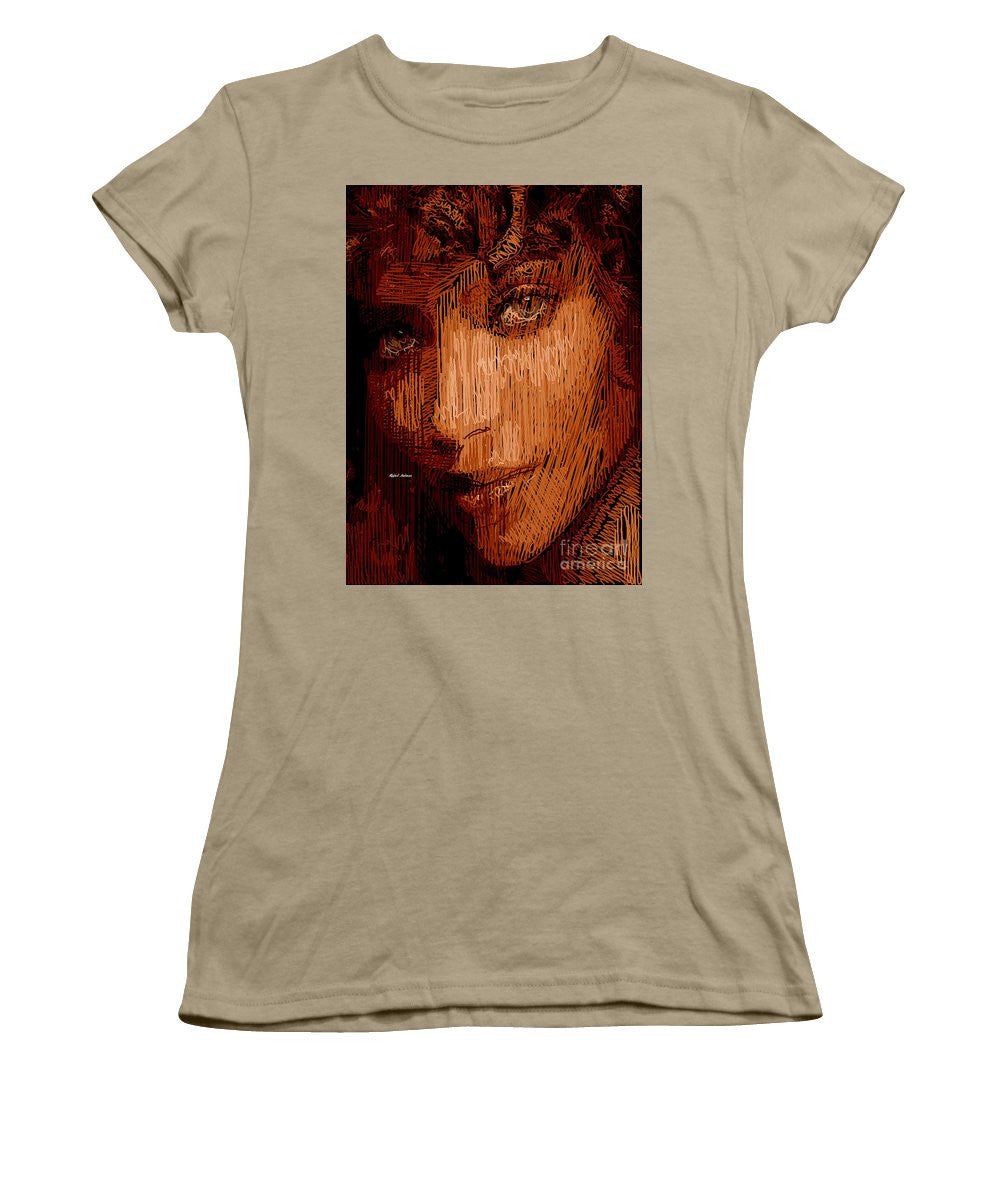 Women's T-Shirt (Junior Cut) - Studio Portrait In Pencil 62