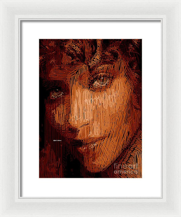 Framed Print - Studio Portrait In Pencil 62