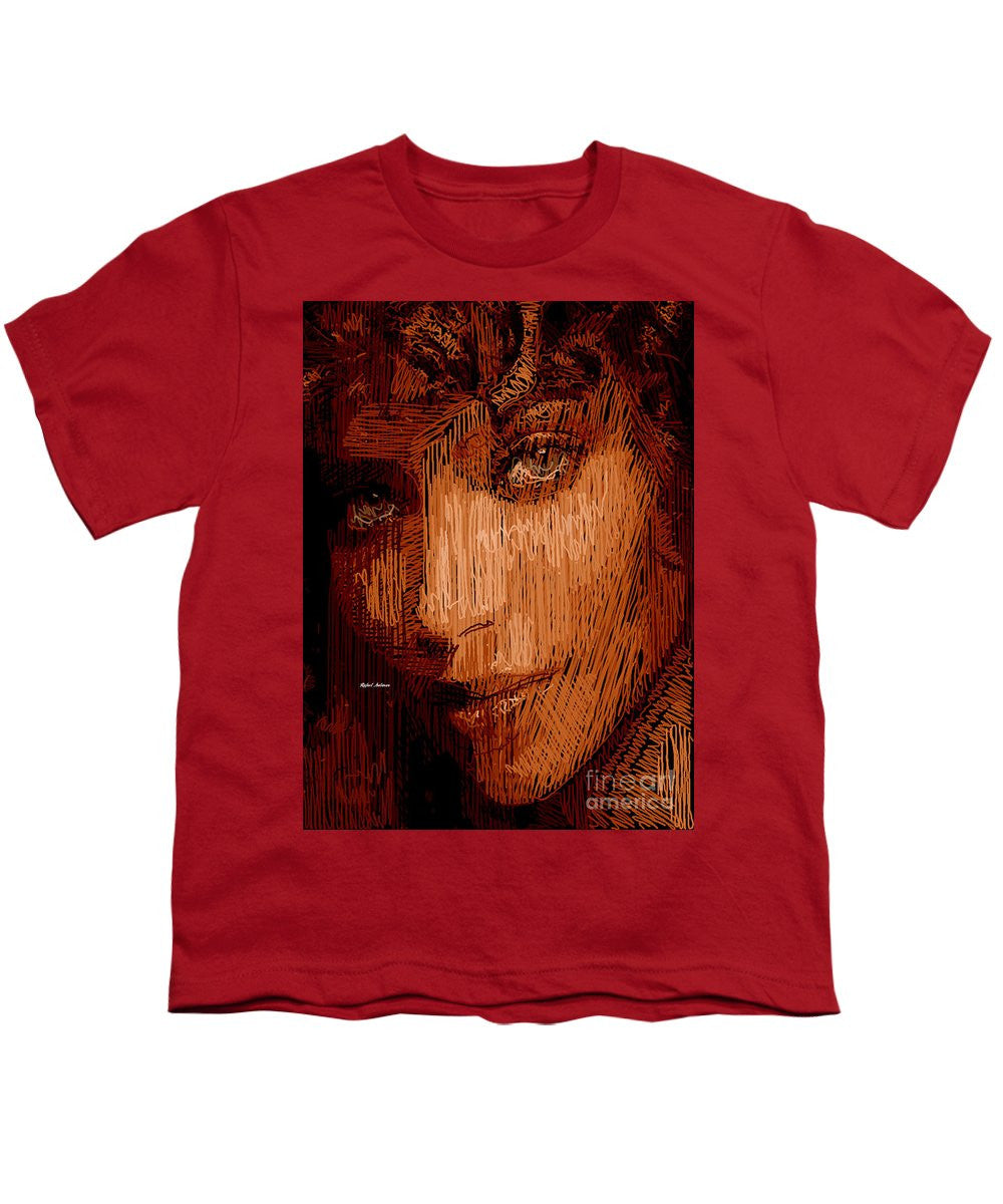 T-shirt pour jeunes - Portrait en studio au crayon 62