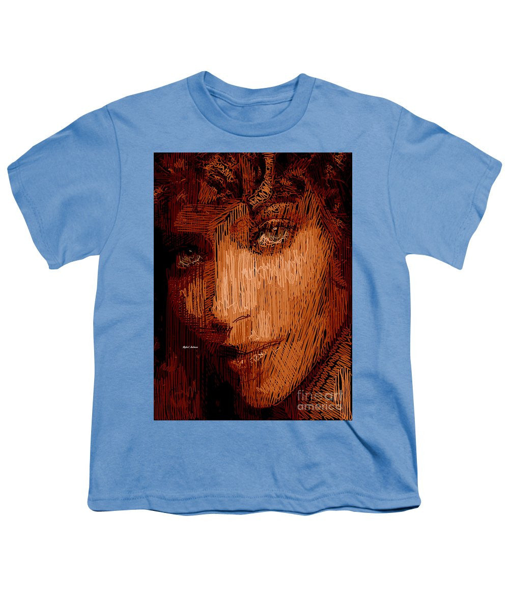 T-shirt pour jeunes - Portrait en studio au crayon 62