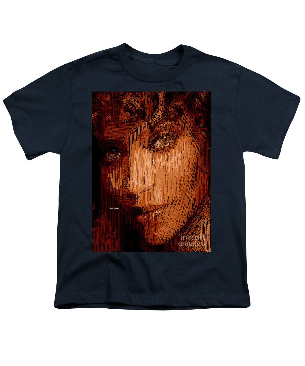 T-shirt pour jeunes - Portrait en studio au crayon 62