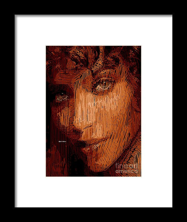 Framed Print - Studio Portrait In Pencil 62