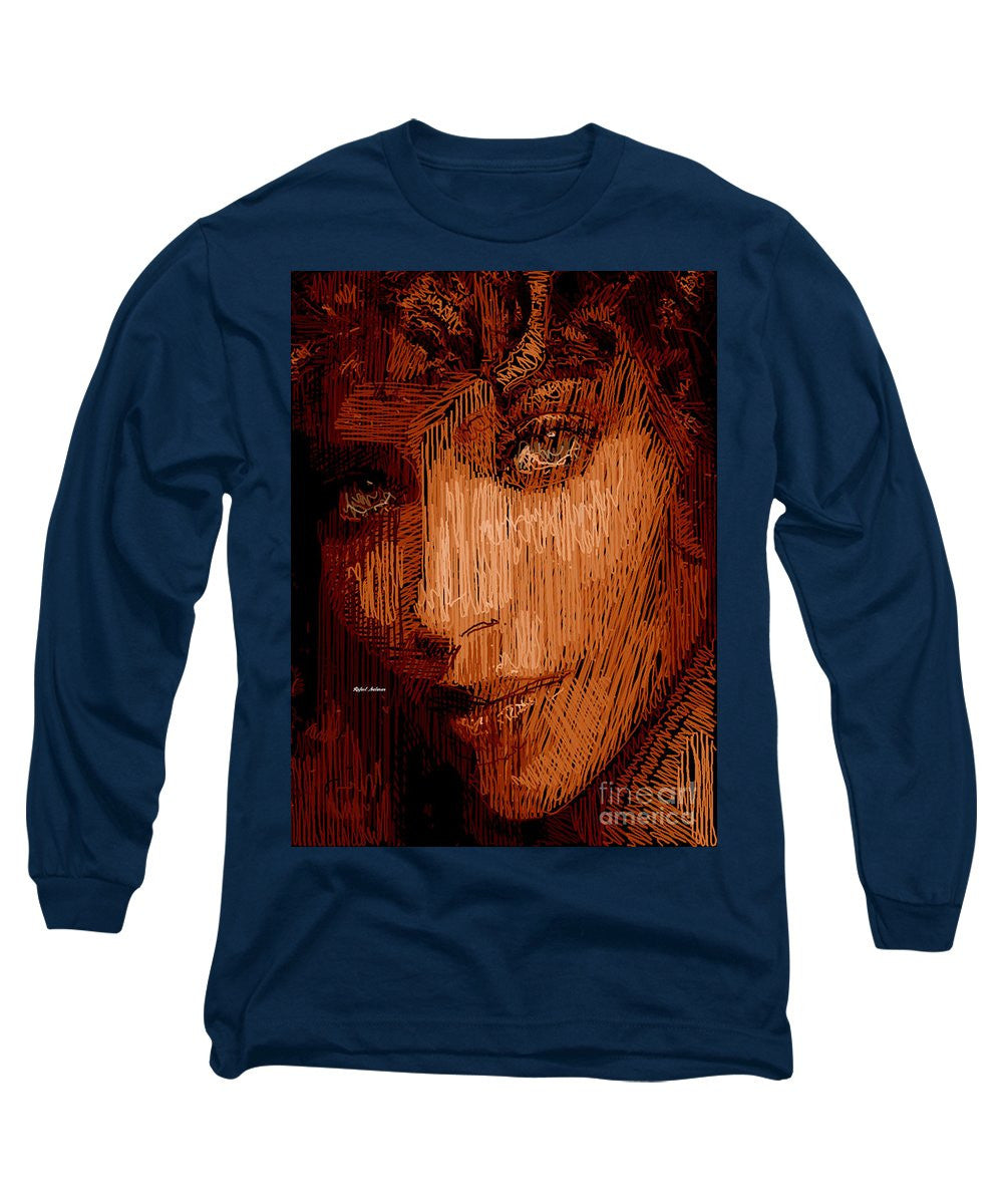 Long Sleeve T-Shirt - Studio Portrait In Pencil 62