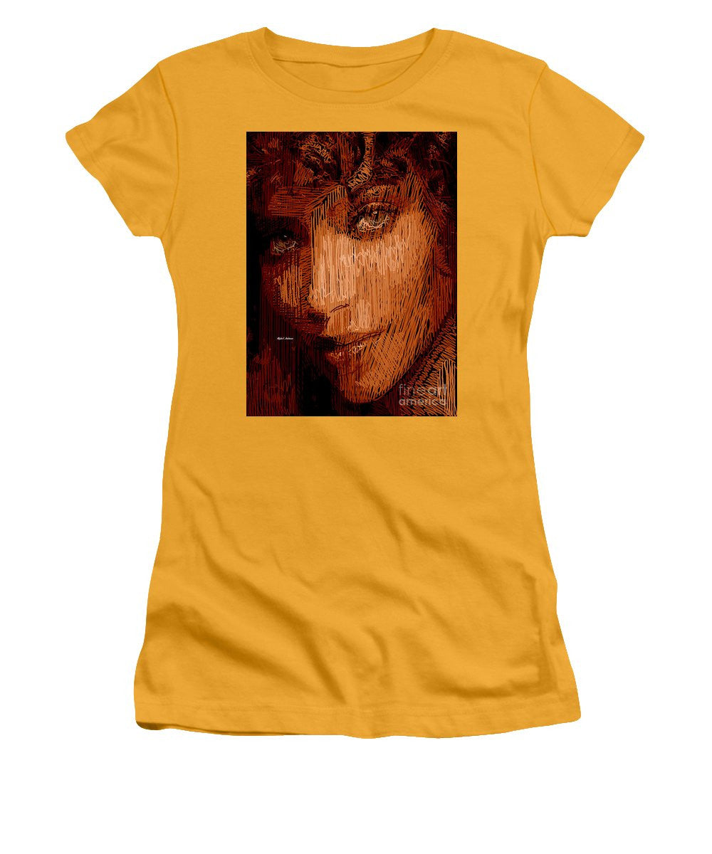 Women's T-Shirt (Junior Cut) - Studio Portrait In Pencil 62