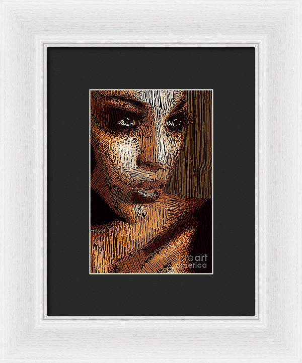 Framed Print - Studio Portrait In Pencil 63