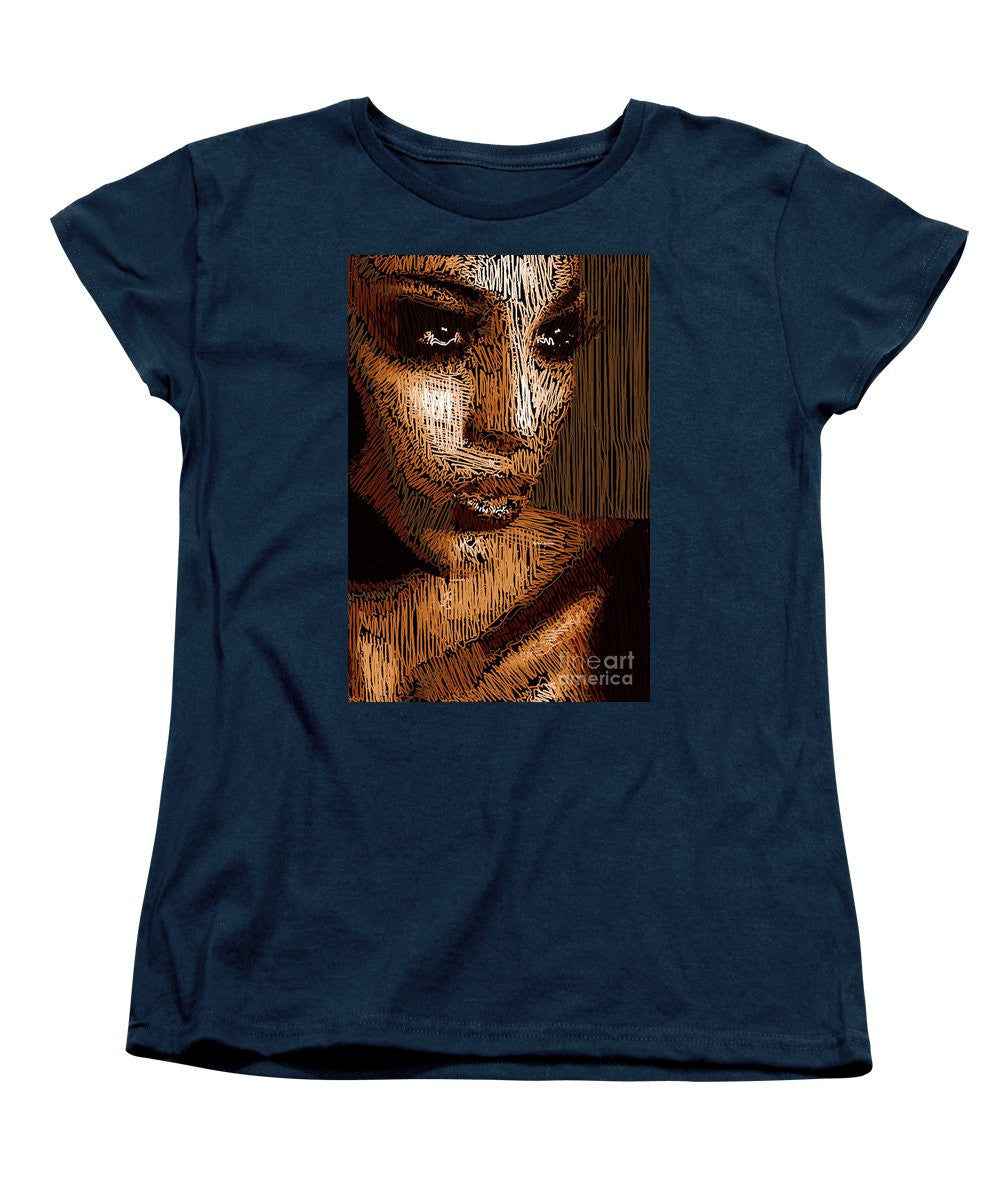 Women's T-Shirt (Standard Cut) - Studio Portrait In Pencil 63