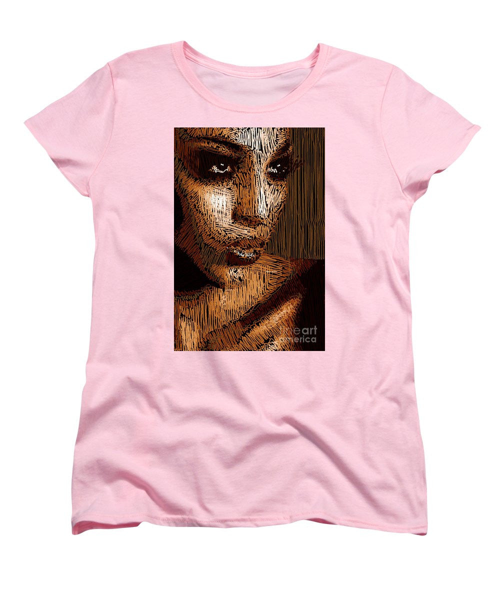 Women's T-Shirt (Standard Cut) - Studio Portrait In Pencil 63