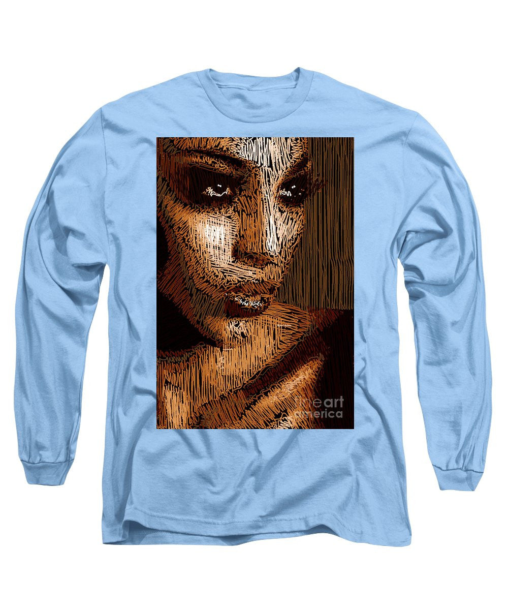 Long Sleeve T-Shirt - Studio Portrait In Pencil 63