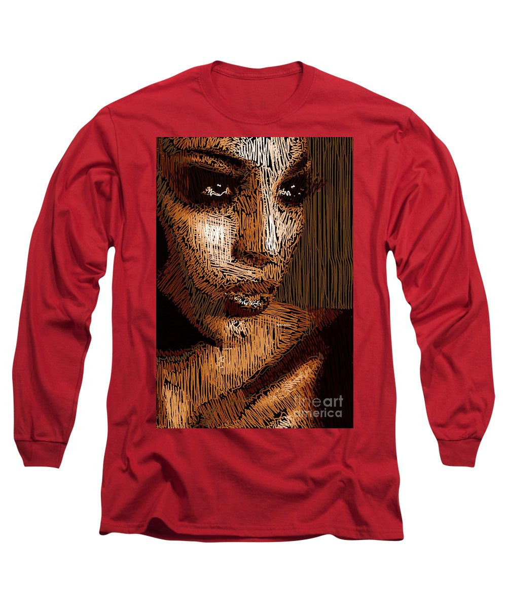 Long Sleeve T-Shirt - Studio Portrait In Pencil 63