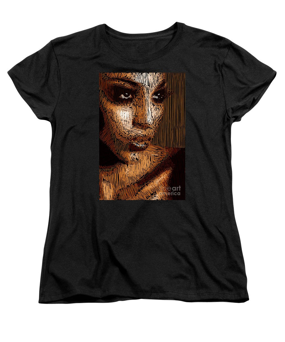 Women's T-Shirt (Standard Cut) - Studio Portrait In Pencil 63