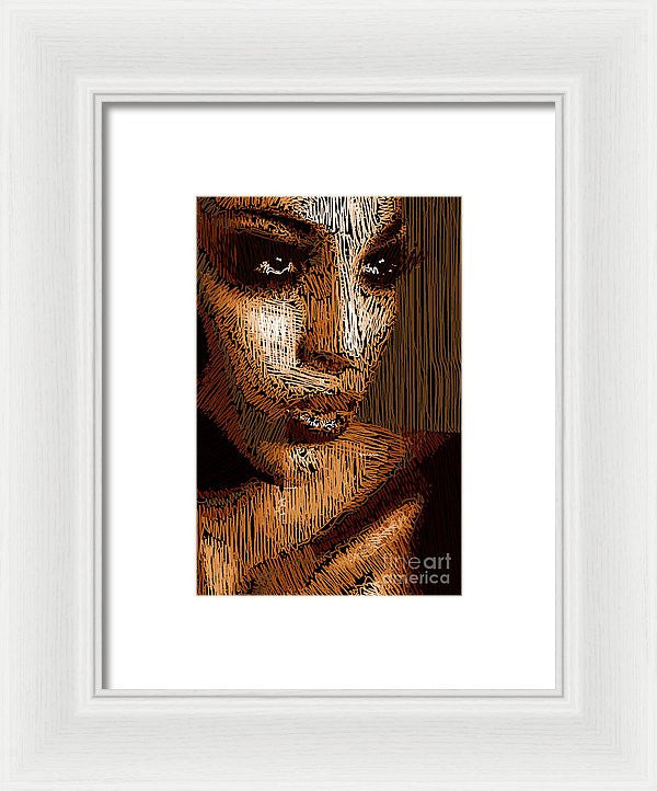 Framed Print - Studio Portrait In Pencil 63