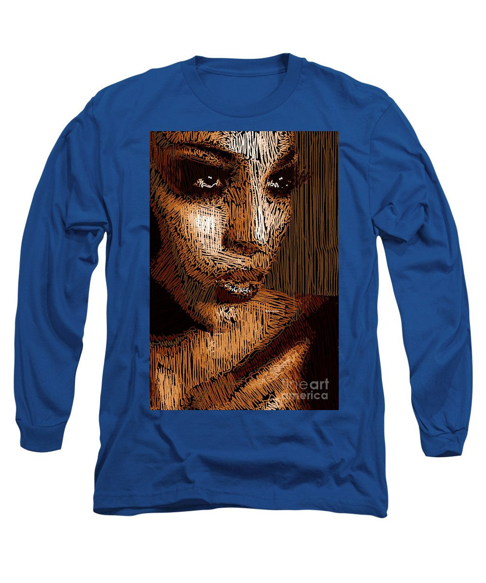 Long Sleeve T-Shirt - Studio Portrait In Pencil 63