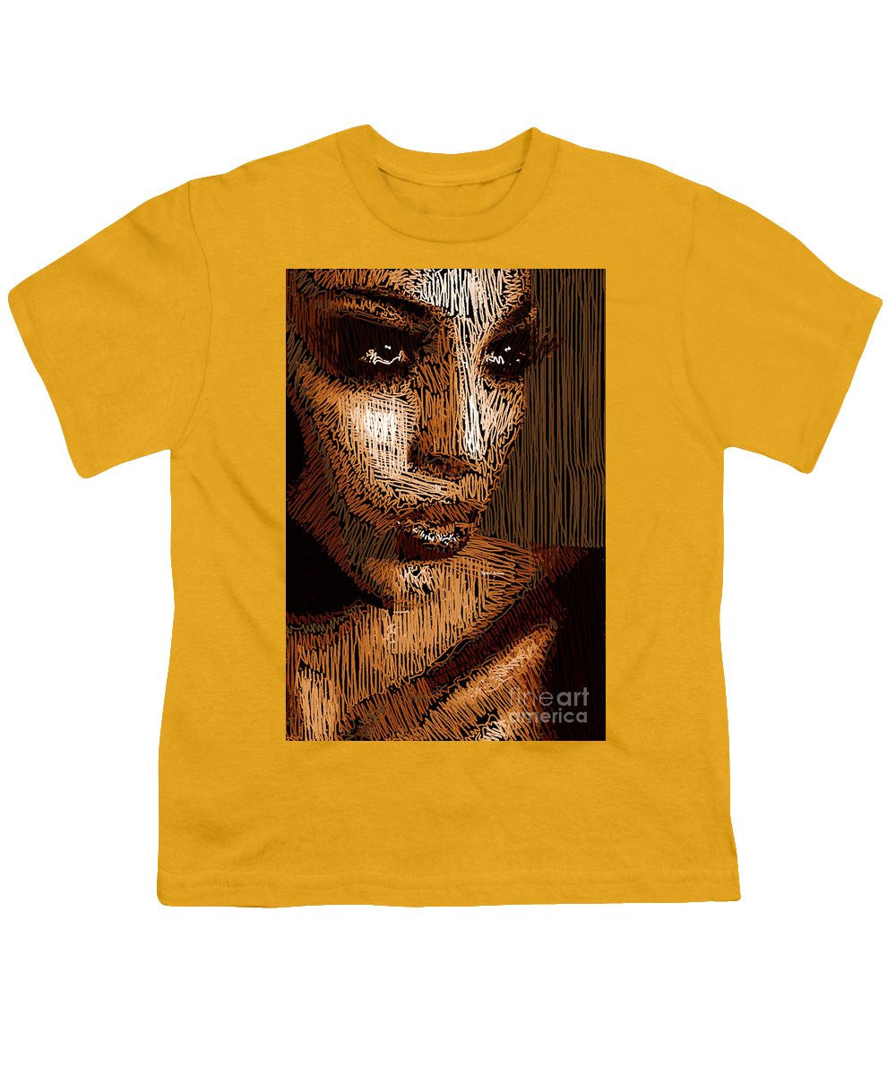 T-shirt pour jeunes - Portrait en studio au crayon 63