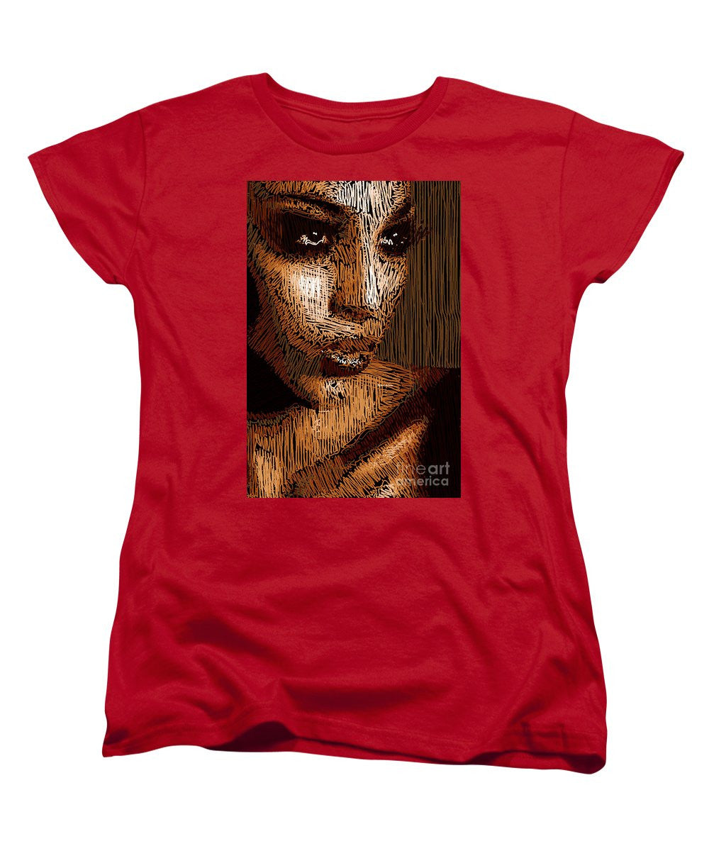 Women's T-Shirt (Standard Cut) - Studio Portrait In Pencil 63