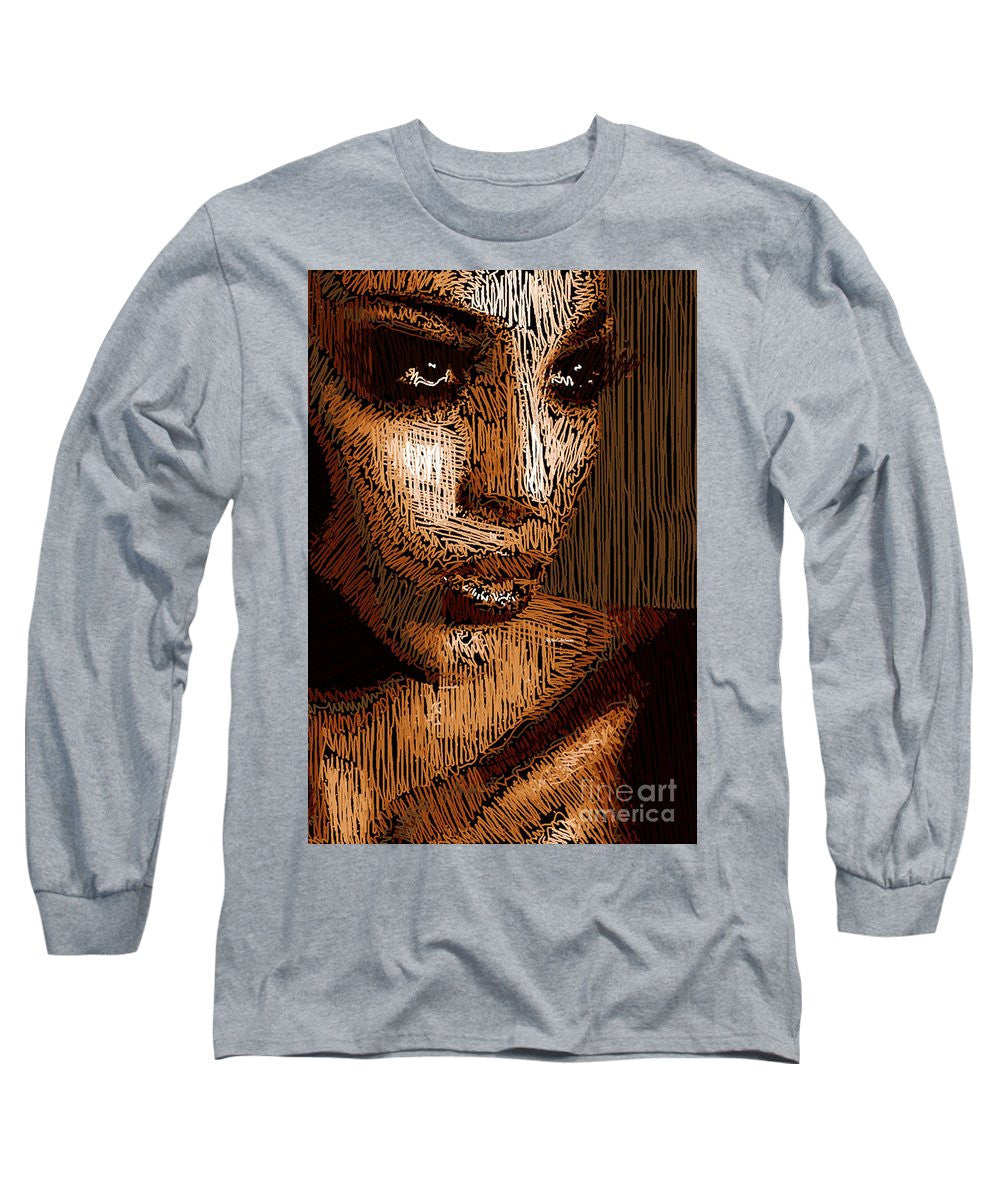 Long Sleeve T-Shirt - Studio Portrait In Pencil 63