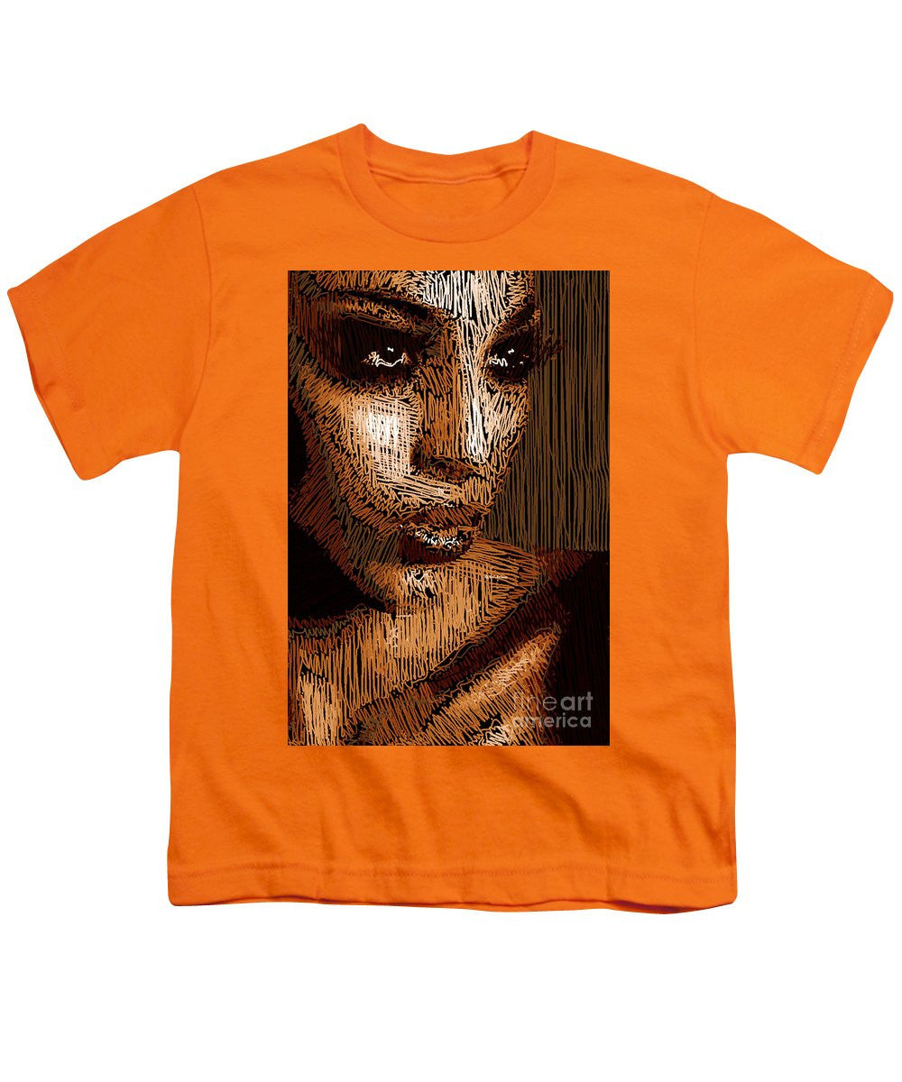 T-shirt pour jeunes - Portrait en studio au crayon 63