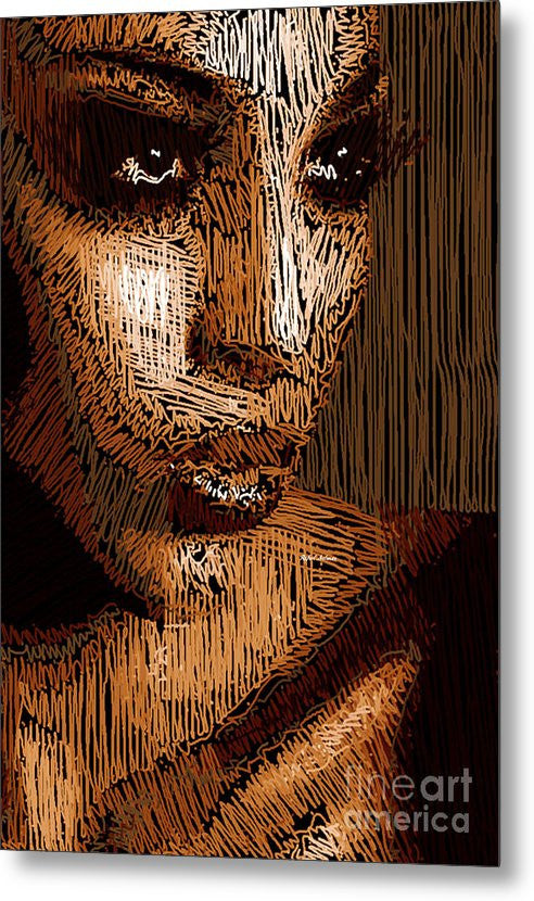 Impression sur métal - Portrait en studio au crayon 63