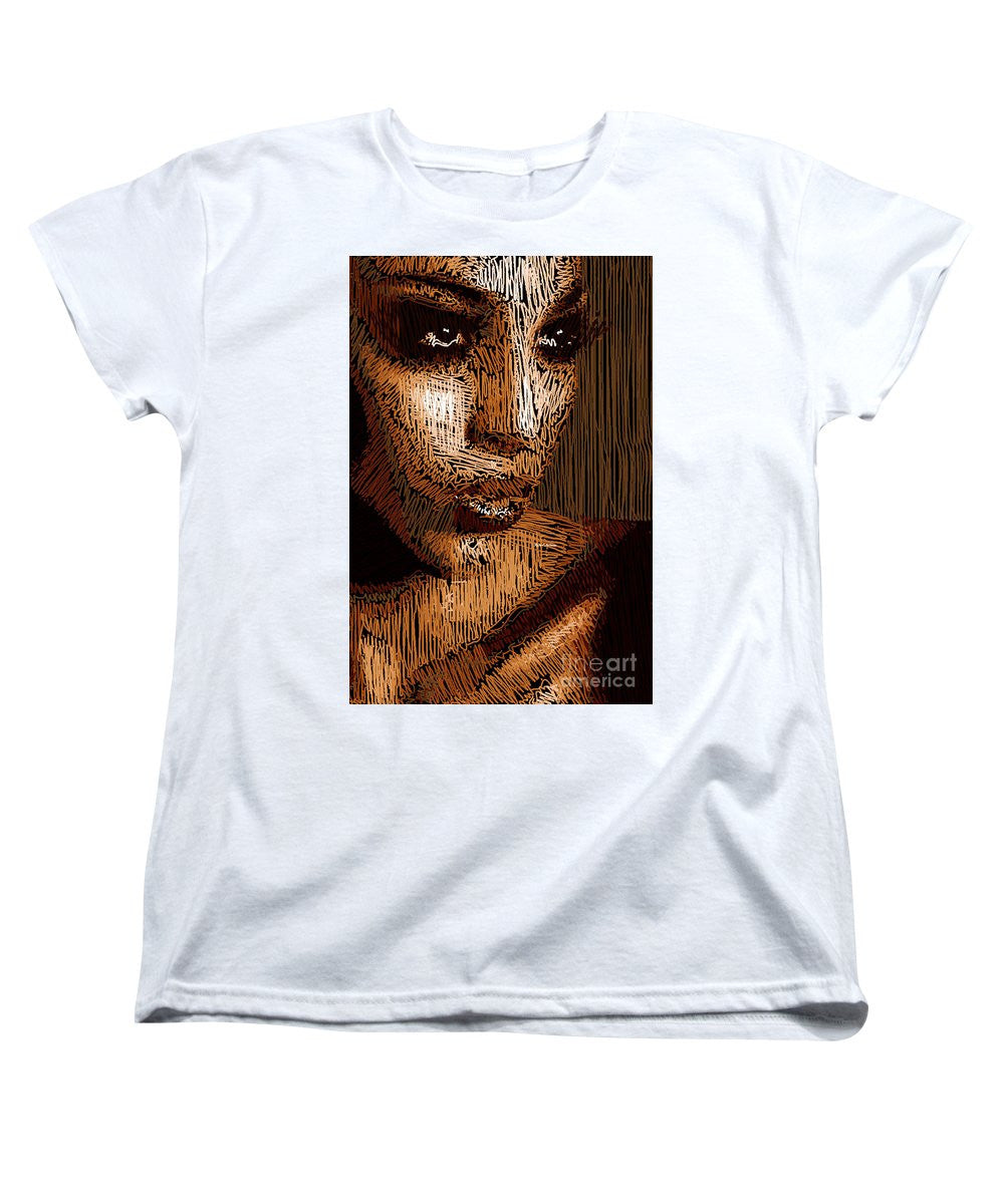 Women's T-Shirt (Standard Cut) - Studio Portrait In Pencil 63