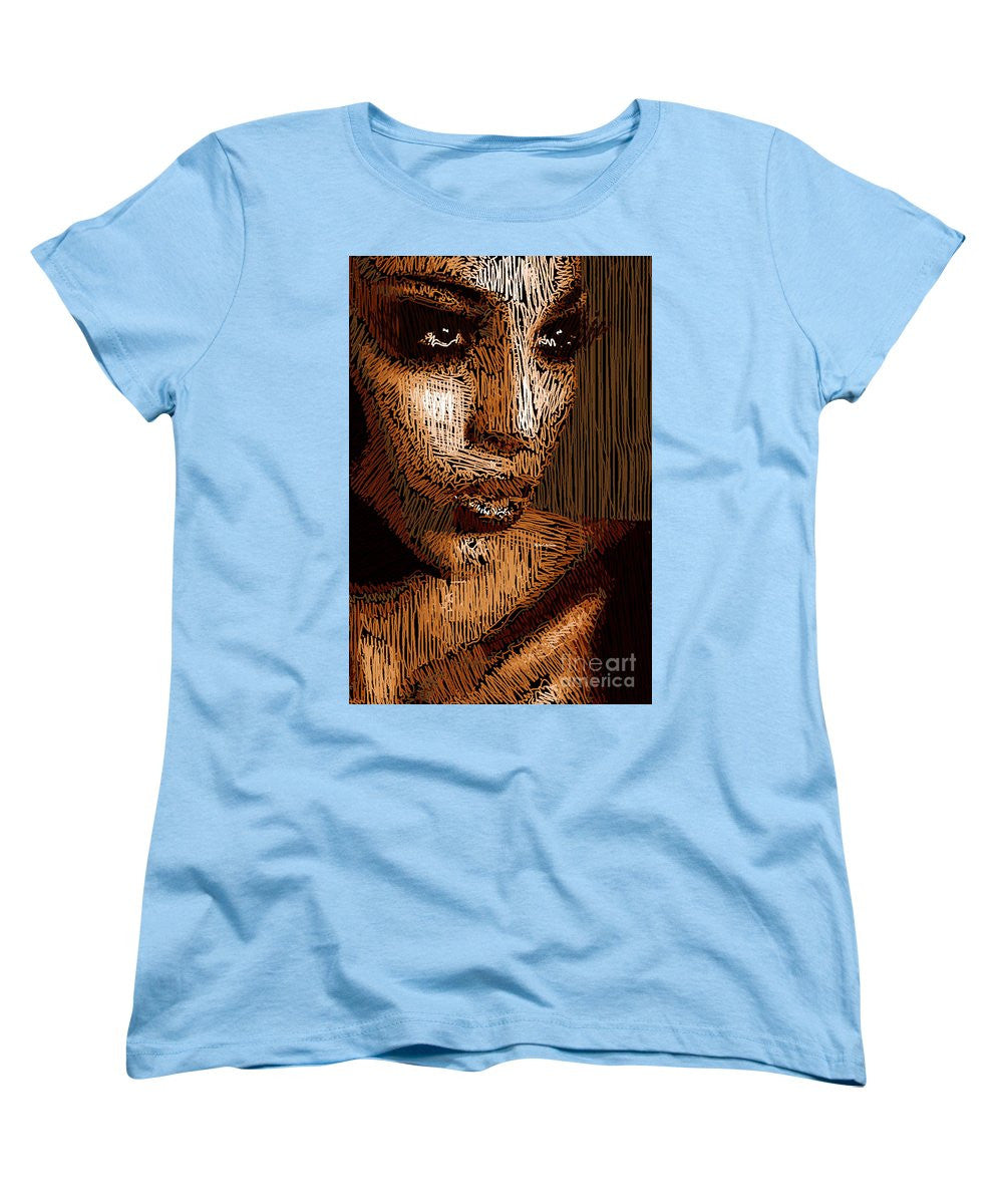 Women's T-Shirt (Standard Cut) - Studio Portrait In Pencil 63