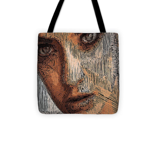 Sac fourre-tout - Portrait en studio au crayon