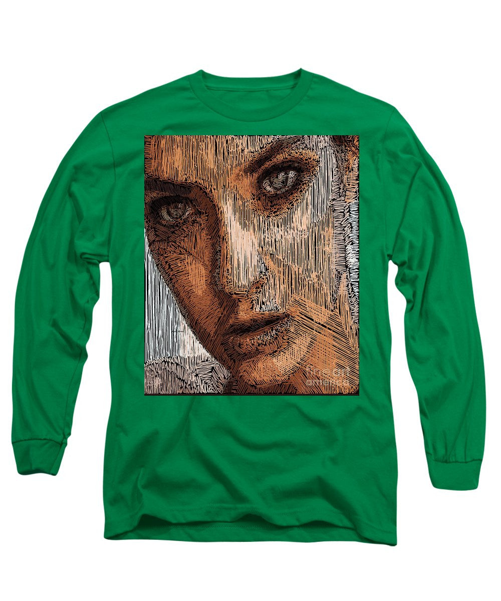 Long Sleeve T-Shirt - Studio Portrait In Pencil