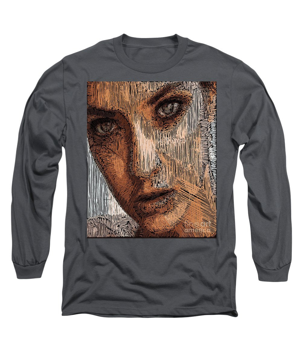 Long Sleeve T-Shirt - Studio Portrait In Pencil