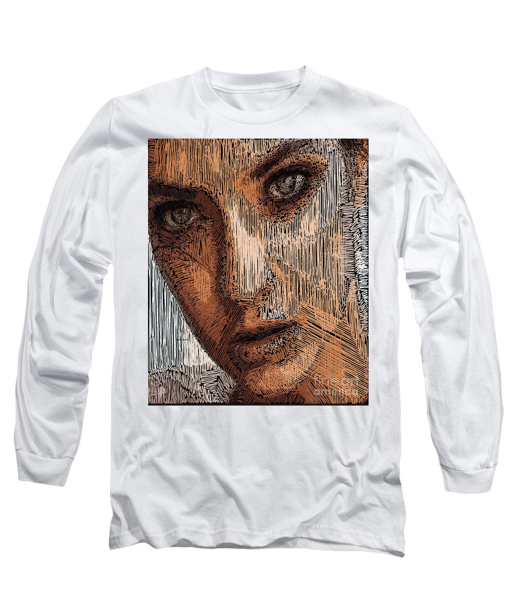 Long Sleeve T-Shirt - Studio Portrait In Pencil