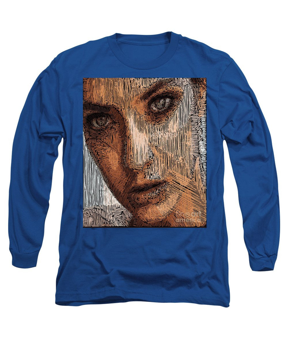 Long Sleeve T-Shirt - Studio Portrait In Pencil