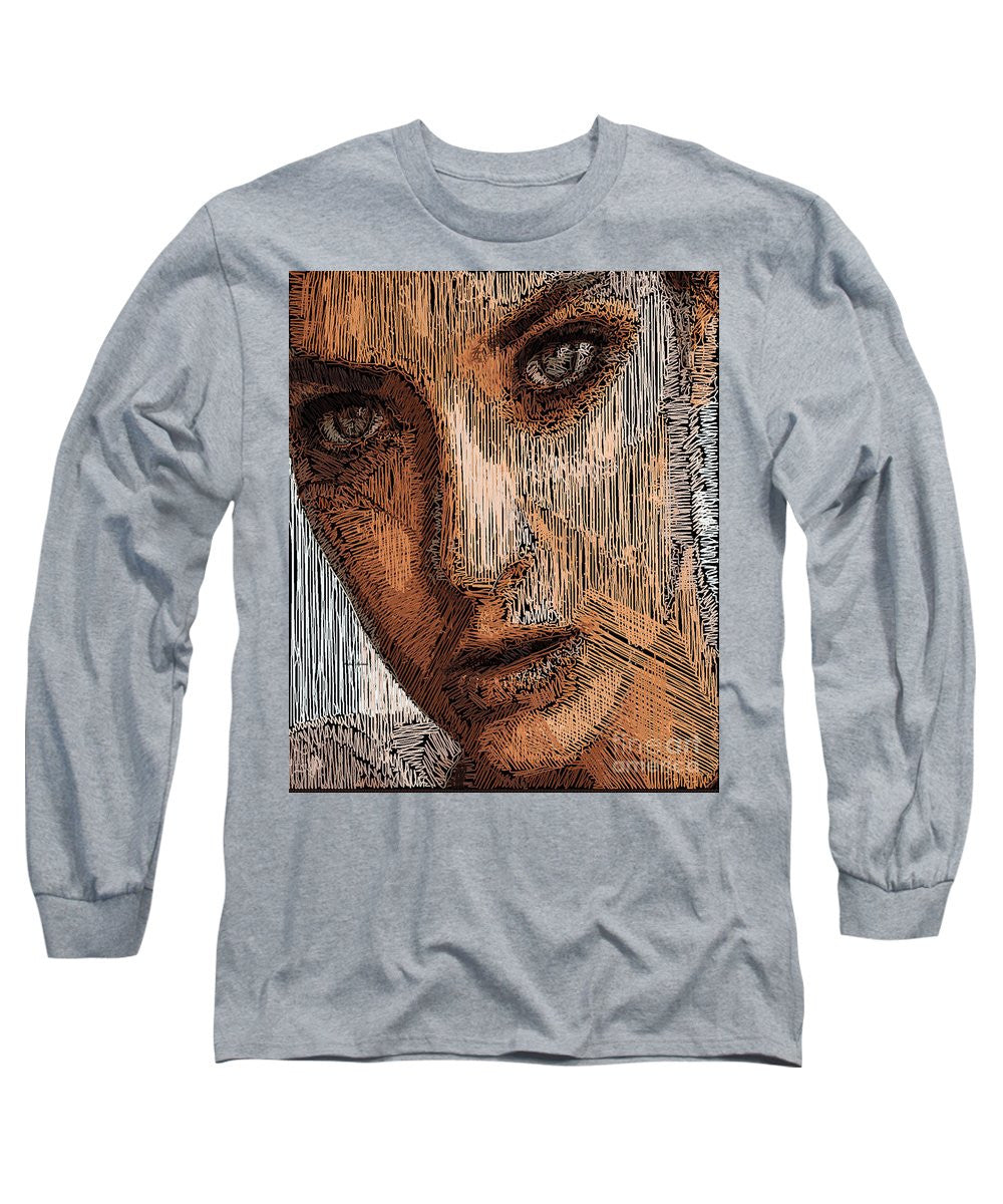 Long Sleeve T-Shirt - Studio Portrait In Pencil