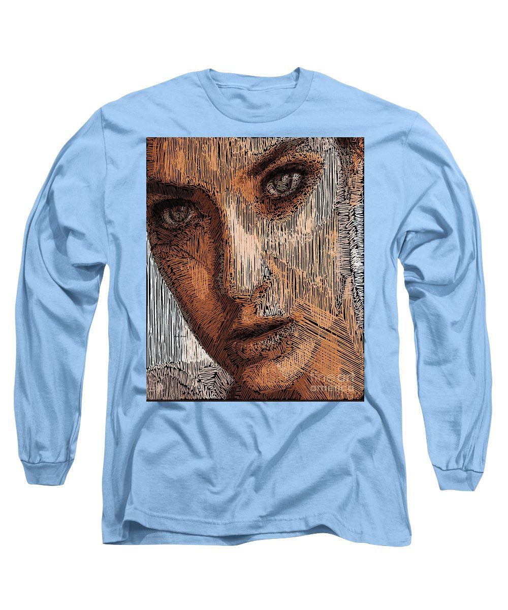 Long Sleeve T-Shirt - Studio Portrait In Pencil