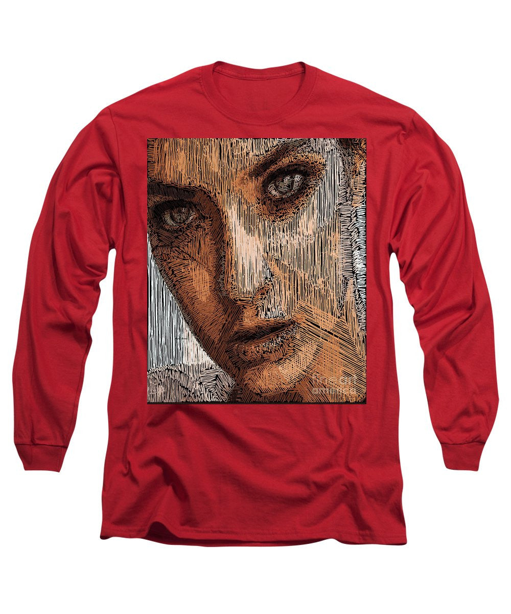 Long Sleeve T-Shirt - Studio Portrait In Pencil