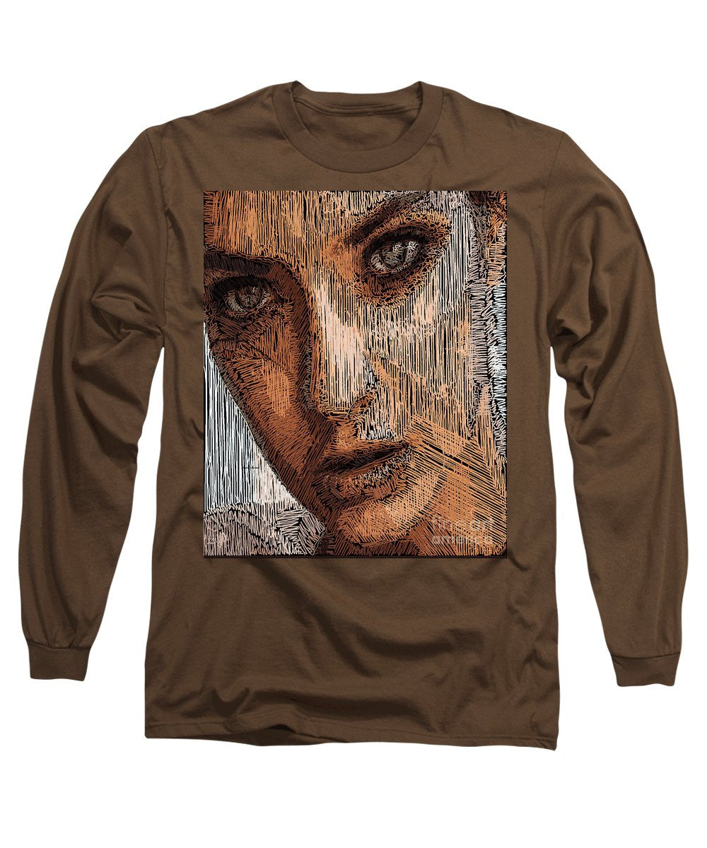 Long Sleeve T-Shirt - Studio Portrait In Pencil