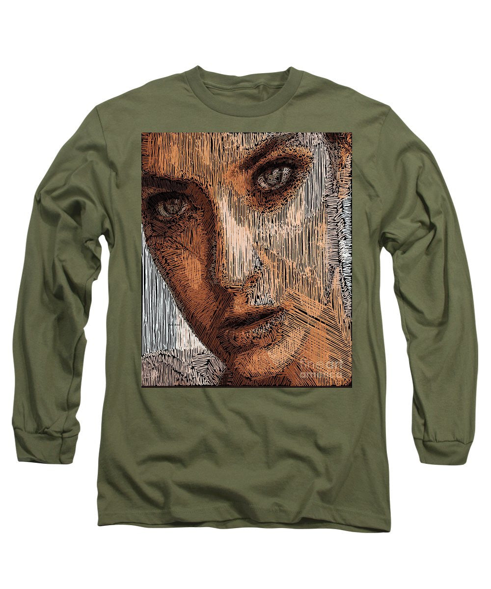 Long Sleeve T-Shirt - Studio Portrait In Pencil