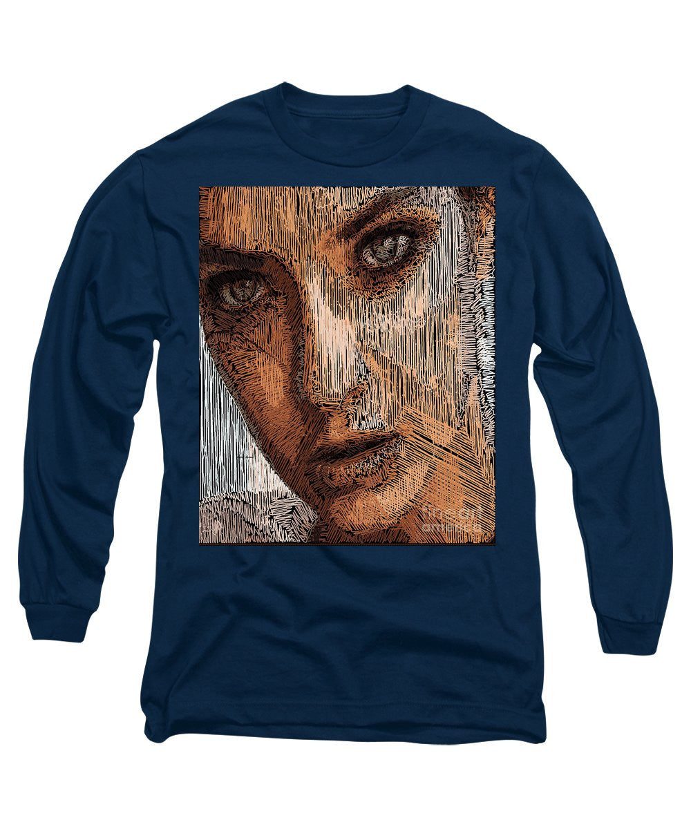 Long Sleeve T-Shirt - Studio Portrait In Pencil