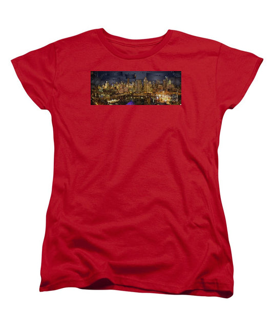 T-shirt pour femme (coupe standard) - Skyline de Sydney, Australie