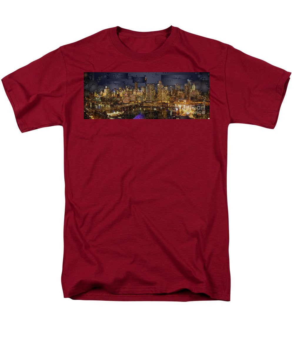 T-shirt pour homme (coupe standard) - Skyline de Sydney, Australie