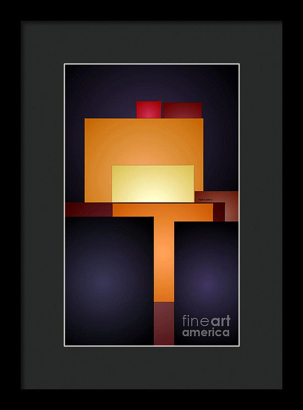 Framed Print - T Abstract