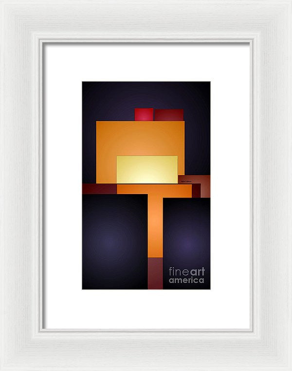 Framed Print - T Abstract