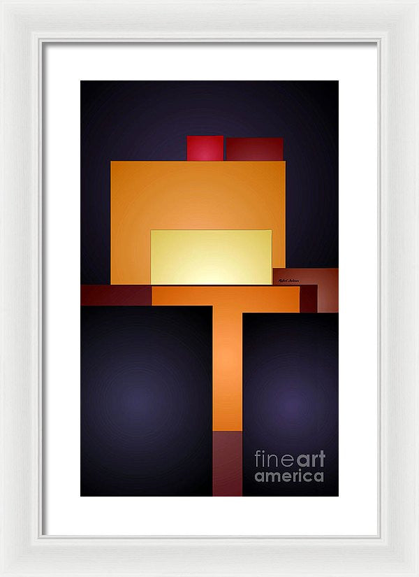 Framed Print - T Abstract