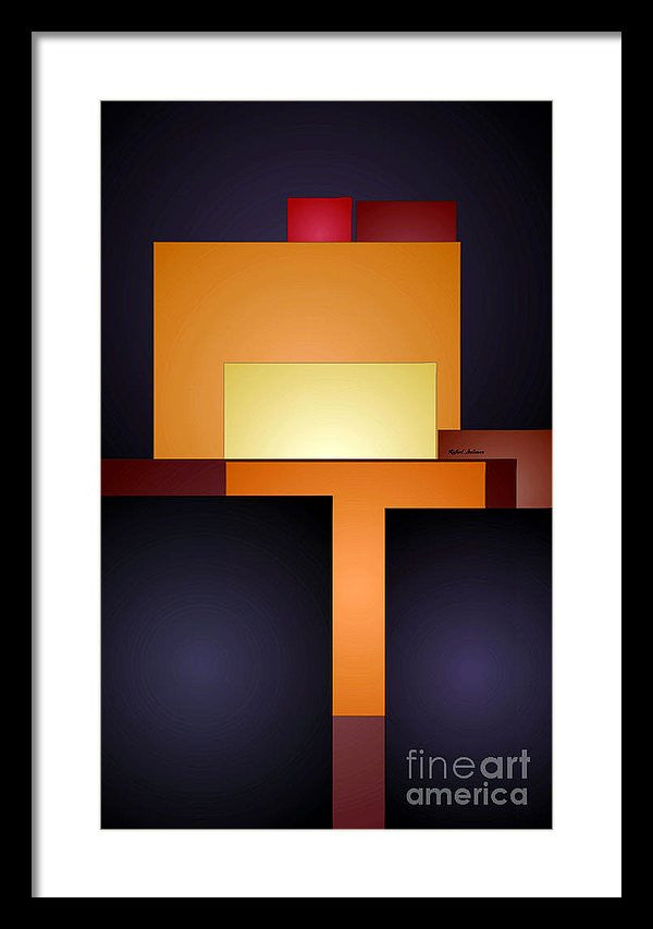 Framed Print - T Abstract