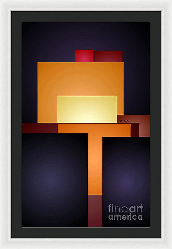 Framed Print - T Abstract