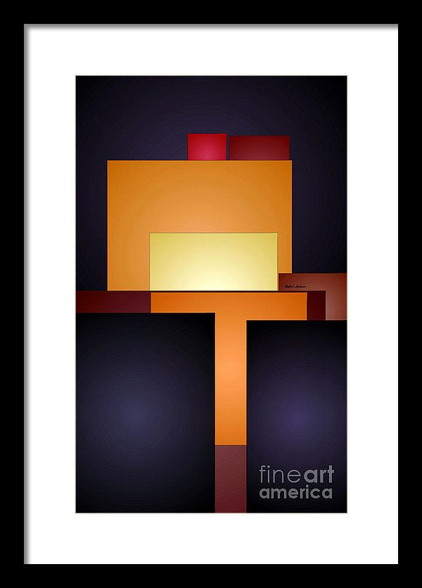 Framed Print - T Abstract