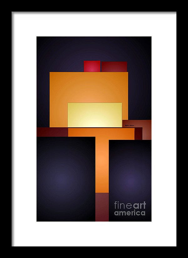 Framed Print - T Abstract