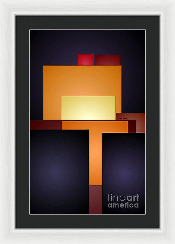 Framed Print - T Abstract