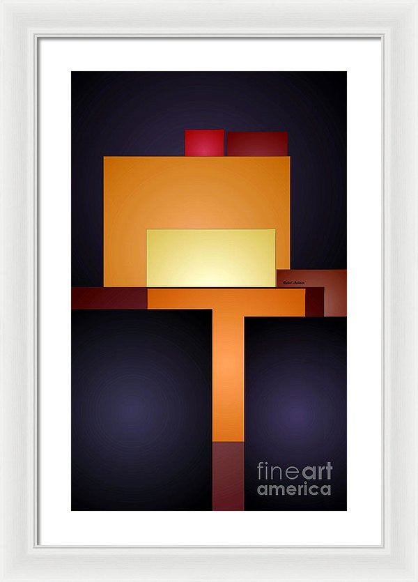 Framed Print - T Abstract